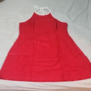 GAP Red Halter Sundress Sleeveless Casual